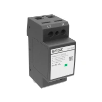 Устройство защиты от импульсных напряжений класса 1+2 1 фаза N PE АвИмп-I-1.1-320/15-C СТЭЗ 40012003