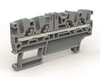 Клемма проходная 4 точки подключения на 2.5кв.мм DKC ZEFC220GR