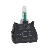 Блок световой OptiSignal D22 A45-SB-VB4 красн. 24 В AC/DC с защитой от наводок ZBVB4 КЭАЗ 362246