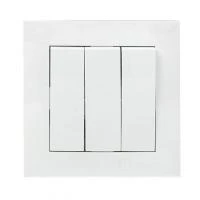 Выключатель 3-кл. СП Валенсия 10А IP20 бел. PROxima EKF EWV10-024-10