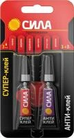 Супер-клей сверхпрочный 3г+антиклей СИЛА C0039400