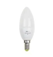 Лампа светодиодная PLED-ECO 5Вт C37 свеча 3000К тепл. бел. E27 400лм 230В JazzWay 2855312A