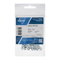 Гайка шестигранная М4 DIN 934 цинк. (пакет) (уп.50шт) Zitar 103023