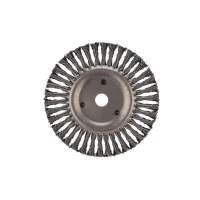 Щетка дисковая для УШМ крученая стальная проволока 200мм отв. 22.23мм Kranz KR-91-1247