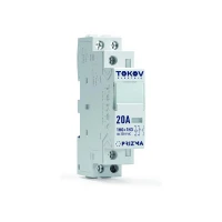 Контактор модульный 18мм 20А 230В АС 1НО 1НЗ PRIZMA TOKOV ELECTRIC TKE-PZ-MC-1-20-230-11