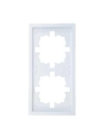 Рамка 2-мест. горизонт. ZIMA бел. LEZARD 704-0200-147