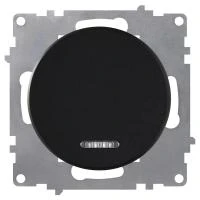 Выключатель 1-кл. СП Florence 10А IP20 с подсветкой механизм черн. (1E31701303) OneKeyElectro 2172824