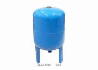 Гидроаккумулятор вертикальный AV 80л (с выс. ножками) (8шт/пал) син. VALFEX VF.AV.0080