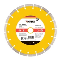 Диск алмазный отрезной сегментный 230х22.2х2.4х10мм Kranz KR-90-0105