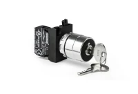 Кнопка с ключом 0-1 с фиксацией ключ выним. в полож. 0 и 1 (1НО) (CM) EMAS CM100AC20