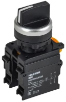 Переключатель 3 полож. 2НЗ возвратный черн. MASTER IEK MI-SW60-20X33-5-24-3-K02