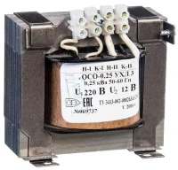 Трансформатор ОСО-0.25 УХЛ3 220/12. IP00 Электротехник ET051618