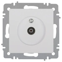 Розетка Intro Accent 6-301-01 TV одиночная IP20 СУ бел. Intro Б0063601