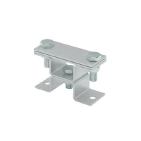 Держатель универсальный на мостовой опоре двойной для полосы до 40мм с 2 пластинами TD КМ MA0534