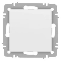 Кнопка Accent 6-109-01М 10А-250В IP20 СУ бел. матов. Intro Б0063604