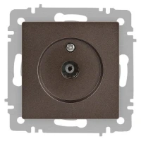 Розетка телевизионная одиночная TV СП Accent 6-301-08 IP20 бронза Intro Б0063616