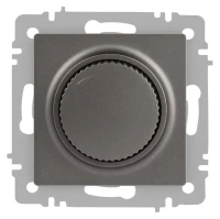 Светорегулятор Accent 6-401-09 поворотный 600Вт 230В IP20 СУ титан Intro Б0063685