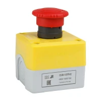 Пост кнопочный OptiSignal D22 C5-BK-1-ESTR-02 2НЗ авар. стоп. возврат поворотом XALK178F КЭАЗ 338523