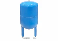 Гидроаккумулятор вертикальный AV 100л (с выс. ножками) (8шт/пал) син. VALFEX VF.AV.0100