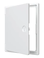 Люк-дверца ревизионная накладная 200х250мм с ручкой-задвижкой АБС бел. EVECS ЛТ2025П