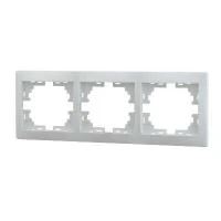 Рамка 3-м Mira горизонт. бел. LEZARD 701-0200-148