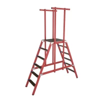 Стремянка диэлектрическая ССД-1.5 П (подмость) с симметричной опорой стеклопластик. Антиток Д413779