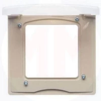 Рамка 1-м Etika IP44 с защ. крышкой сл. кость IEK 672560