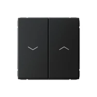 Выключатель для жалюзи 2-кл. ArtGallery 2х (сх. 4) 10А быстрозажим. клем. механизм карбон SE GAL001019S