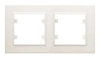 Рамка 2-м Karea горизонт. крем. Makel 56010702