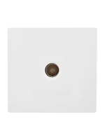 Розетка TV 1-мест. LETO оконечная бел. LEZARD 752-0200-130