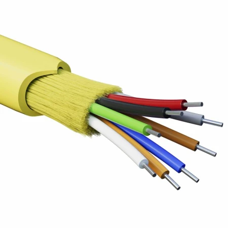 Кабель опт., распред., для внутр. проклад., нг(А)-HF, 8 ОВ, OS2(G.652.D), 0,4 кН, 500 м | RNDT9C8YL01-E | DKC