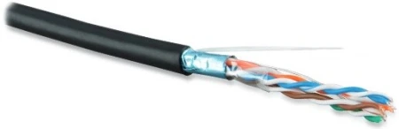 Кабель витая пара FUTP4-C5E-S24-OUT-LSZH-BK-500(500м)F/UTP,к5e,4п(24AWG),одн(solid),эк-ф.,вне,LSZH нг(С)-HF,-40°C-+75°С,черн. | 236290 | Hyperline
