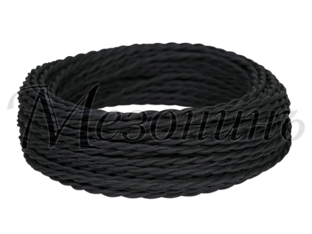 Провод монтажный витой ПВХ 3х1,5мм, цвет - черный (бухта 50м),ТМ МЕЗОНИНЪ | GE70151-05 | GREENEL |