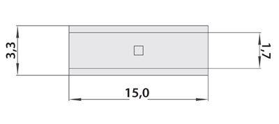 Гильза соединительная (СГ L-15мм) 0.5-1.5кв.мм (BN1.25) REXANT 08-0712
