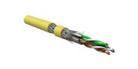 ISFTP4-C6A-P26/7-PU-YL (500 м) Кабель для сетей Industrial Ethernet, категория 6A, 4x2x26 AWG, S/FTP, PU, желтый | 444014 | Hyperline