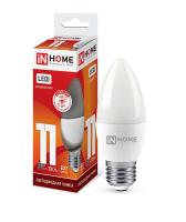Лампа светодиодная LED-СВЕЧА-VC 11Вт свеча 6500К холод. бел. E27 1050лм 230В IN HOME 4690612024868