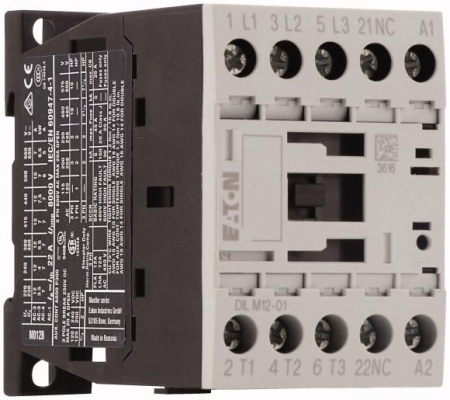 Контактор DILM12-01 12А кат. 24В AC 1НЗ AC-3 AC-4 EATON 276869