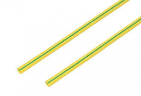 Трубка термоусадочная 6.0/3.0 1м желт./зел. Rexant 20-6007