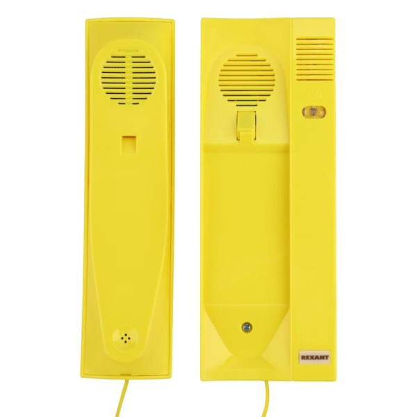 Трубка домофона с индикатором и регулировкой звука RX-322 желт. Rexant 45-0322