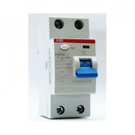 Выключатель дифференциального тока (УЗО) 2п 25А 100мА тип AC F202 ABB 2CSF202001R2250