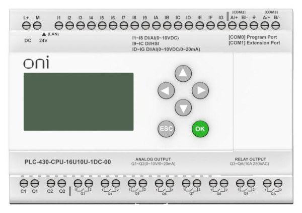 PLC-430-CPU-16U10U-1DC-00