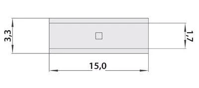 Гильза соединительная (СГ L-15мм) 0.5-1.5кв.мм (BN1.25) REXANT 08-0712