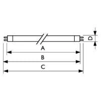 Лампа люминесцентная Actinic BL TL 6W/10 1FM/10x25CC PHILIPS 928000501030