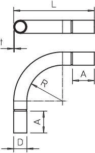 Дуга для трубы d20мм SBN20 G гальваническое цинк. OBO 2046809